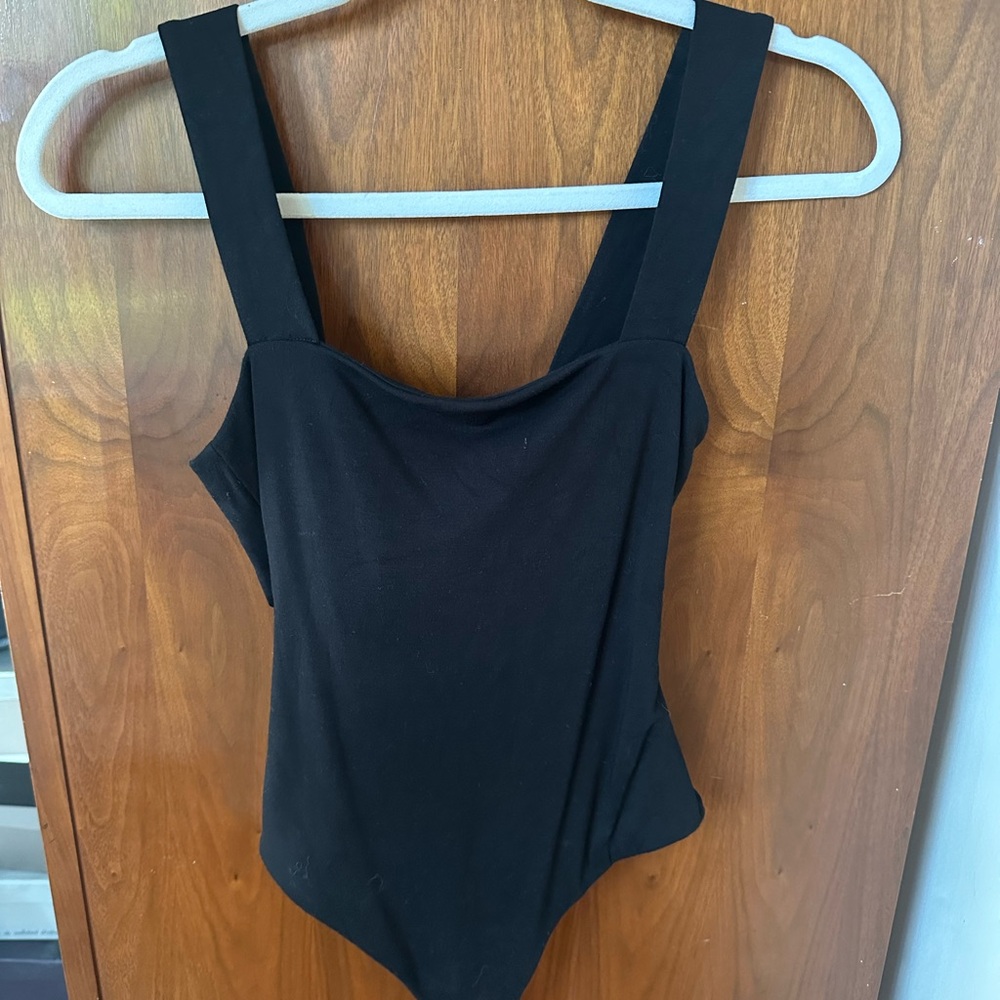 Black Sleeveless Bodysuit